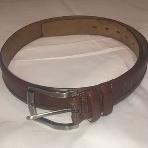 Leather dress belt by MEZLAN sz36x1 1/4”